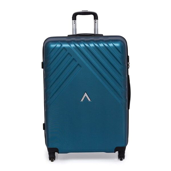 Aristocrat Sienna Polycarbonate 77 Cms Blue Hardsided Check-In 4 Spinner Wheels Luggage/Trolley Bag, Large