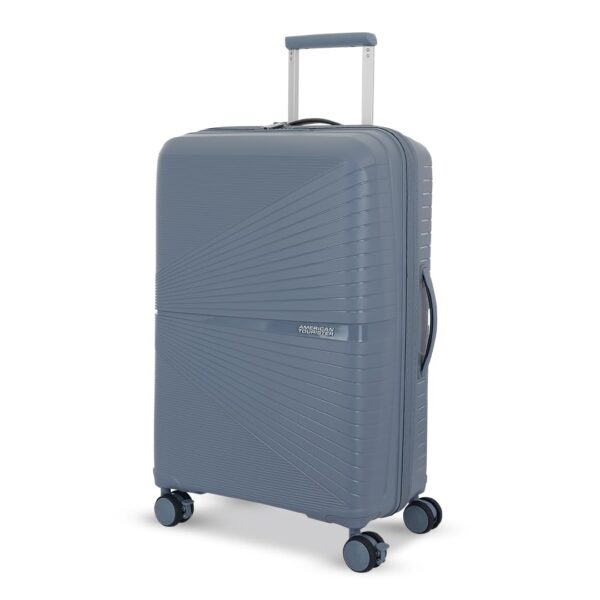 American Tourister Trolley Bag for Travel | AIRCONIC 77 Cms Polypropylene Hardsided Large Check-in Luggage Bag | Suitcase for Travel | Trolley Bag for Travelling, Grey