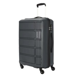 Kamiliant American Tourister Harrier 56 Cms Small Cabin Polypropylene (Pp) Hard Sided 4 Wheeler Spinner Wheels Luggage Suitcase (Grey)