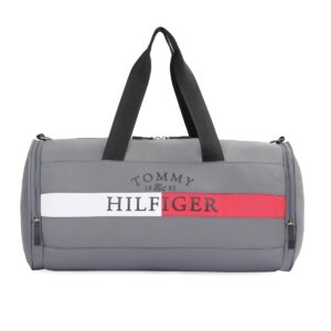 Tommy Hilfiger Unisex Insignia Gym Bag Duffel – Granite Grey