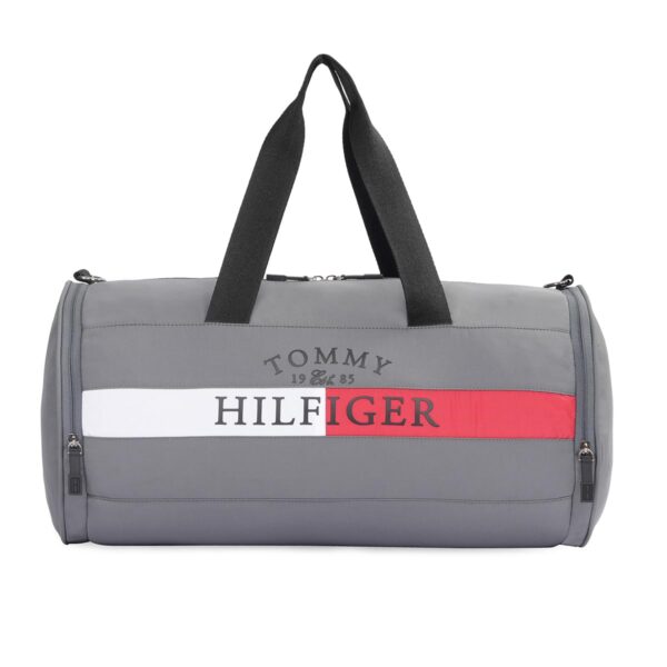 Tommy Hilfiger Unisex Insignia Gym Bag Duffel – Granite Grey