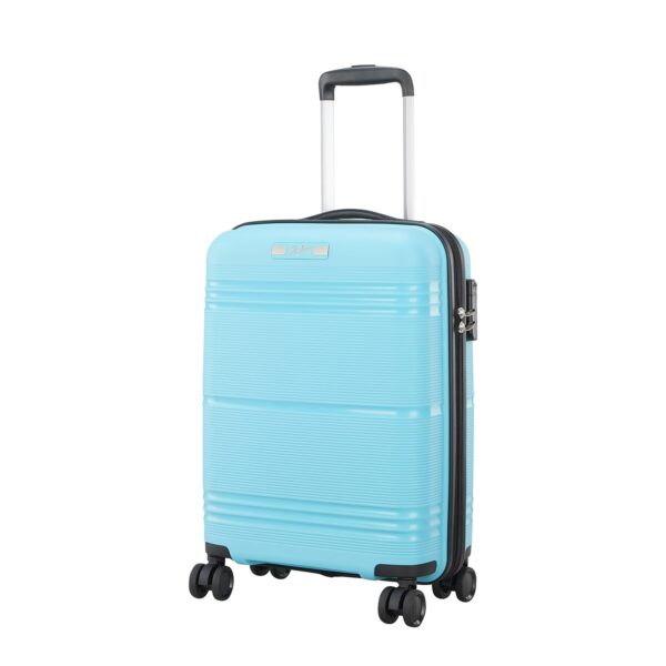 Skybags Focus 8W(N) Strolly Cabin 360° 55Cm|Trolley Bag, Speed_Wheel Suitcase For Travel, 8 Wheel Luggage For Men And Women, Polypropylene Hard Side Cabin And Check In Bag (Turquoise, Small)