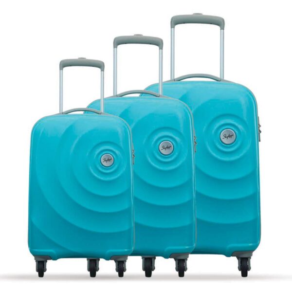 Skybags Mint Turquoise Polycarbonate Hardsided Luggage Set of 3 Small, Medium & Large (MINTSETTTRQ)