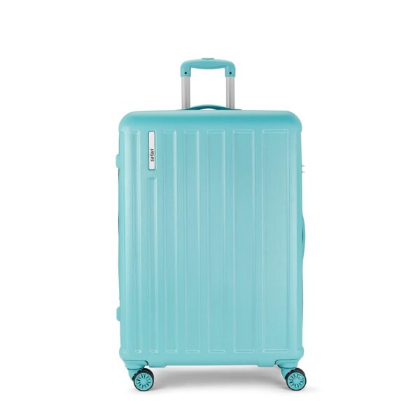 Safari Linea 8 Wheels 79 Cms Large Check-In Trolley Bag Hard Case Polycarbonate 360 Degree Wheeling System Luggage, Trolley Bags For Travel, Speed_Wheel Suitcase For Travel, Spearmint