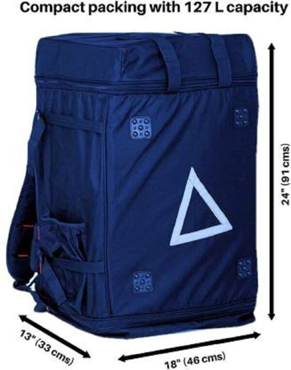 Insulated e-Commerce, Logistics, Courier, ekart, Amazon Bag, Backpack for Multipurpose (Navy Blue) 95 LTR with rain Cover