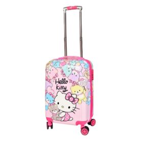 D’s PARADISE Kid’s 20 Inches hardcase Hello Kitty Cartoon Print Travel Trolley Bag Suitcase Luggage for Girl’s and Boy’s