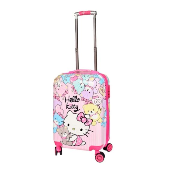 D’s PARADISE Kid’s 20 Inches hardcase Hello Kitty Cartoon Print Travel Trolley Bag Suitcase Luggage for Girl’s and Boy’s