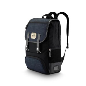 HARISSONS Dexter 18L Vintage Casual Laptop Backpack for Men & Women | Dedicated 14 Inch Laptop Compartment with USB Charging Port & 3.5mm External Audio Jack