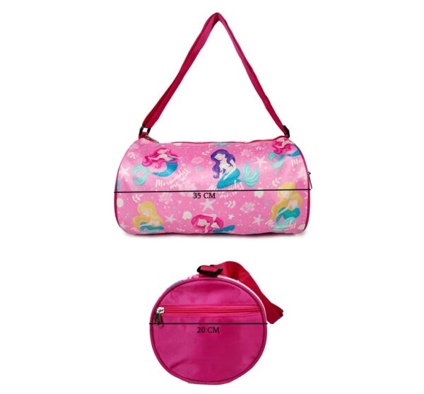 ANNACREATIONS Stylish Mermaid Duffle Sports Dance Gymnastics Sports Gym Bag, Kids Travel Bag for Girls