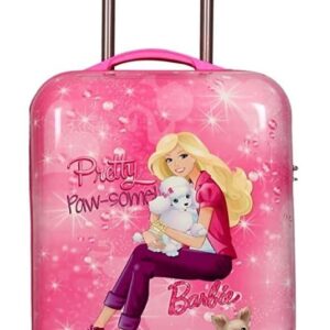 D’s PARADISE 20 Inches Polycarbonate Pink Doll Girl Suitcase Trolley Luggage Bag for Girl’s and Boy’s