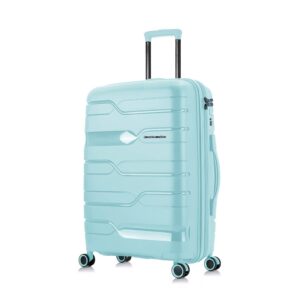 Nasher Miles Paris Hardshell-Sided Polypropylene Large Check-In Luggage Pastel Green 28 Inch |75Cm Inline Trolley Bag