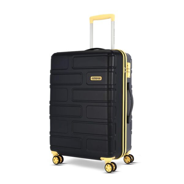 American Tourister Bricklane+ 8 Wheel Spinner Polycarbonate (Pc) 80 Cm Large Charcoal Grey Check-in Hard Luggage/Spinner Suitcase