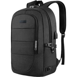 Impulse Hustle 40L Unisex Water Resistant Travel Laptop Backpack with USB Charging Port/Office Bag/School Bag/College Bag/Business Bag Fits Up to 16 Inch Laptop with number lock