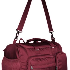 45L FlexForce: All-in-One Gym Bag, Duffel Bag, Rucksack, Travel Bag, Sports Bag (Maroon)