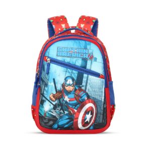 Priority 16 Inch Marvel Avengers Printed Polyester School Backpack For Kids | Specially School Bag For Boys & Girls (6 to 9 Years)