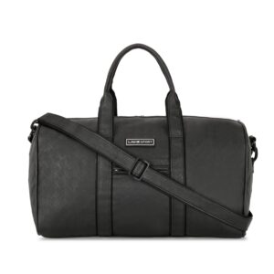 Lavie Sport Captain Leatherette Unisex Weekender Duffle Bag | Stylish & Spacious Duffle Bag | Duffle Bag for Gym, Sports, Training