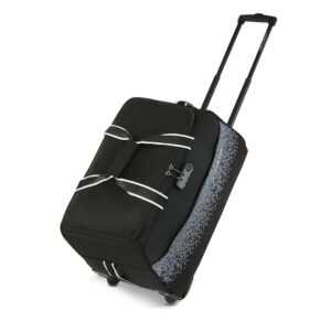 Lavie Sport Pixel Wheel Duffel Bag with Anti-Theft Combi Lock | 2 Wheel Duffle Bag | Built to Last Wheels and Trolley