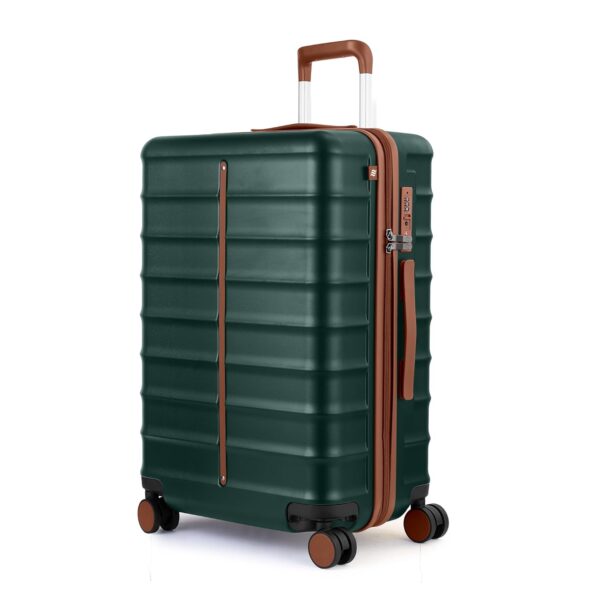 Assembly Hard-Sided Large Checkin Luggage (73 cms) | Polycarbonate Lightweight Trolley Bags with Keyless TSA Lock and Silent Spinner Wheels-Forest Green-Odyssey