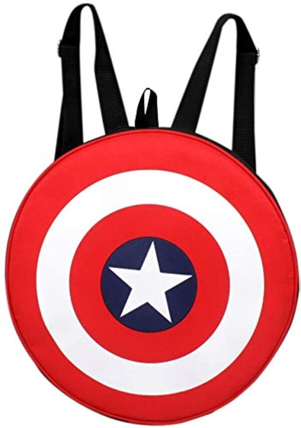 AUXTER Red Polyester Avenger Captain America Shield school Bag casual Backpack Daypack