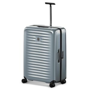 Victorinox Swiss Designed Suitcase, Airox Large Hardside Luggage, Travel Bag, 98 litres, Silver, 612511 | Check-in Trolley Bag