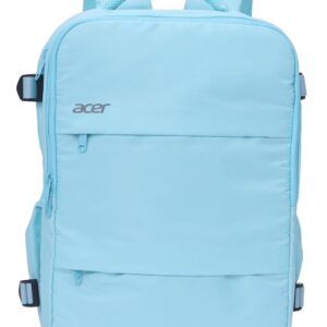 Acer Estilo Premium 15.6 Inch Blue Color Backpack I Water Resistent Polyester I Expandable, 2 Zipper Front Pocket, 2 More Compartment for Laptop and Other Accessories I USB Charging I Strolley Strap