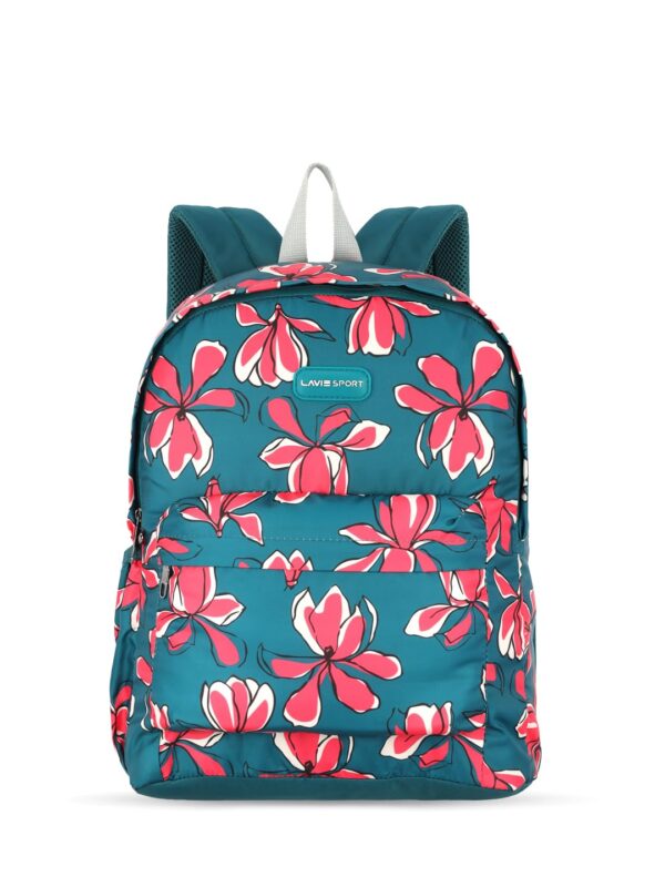 Lavie Sport 41cm Bloomy 18L Printed Casual Backpack | School Bag for Girls