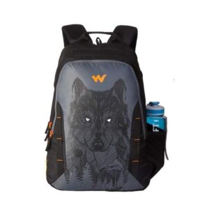 Wildcraft 44 Litres Nylon Casual Backpack – Wolf Black (Large Size)