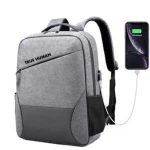 TRUE HUMAN ® Anti-Theft backpack With USB charging Port Laptop bag/Office bag/college bag/travel bag with anti -theft back pocket (ZAP)