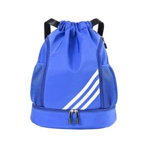 MERISHOPP® Drawstring Backpack Portable Basketball for Soccer Outdoor Men Women Royal Blue|Clothing, Shoes & Accessories | Mens Accessories | Backpacks, s & Briefcases|1 Drawstring Backpack