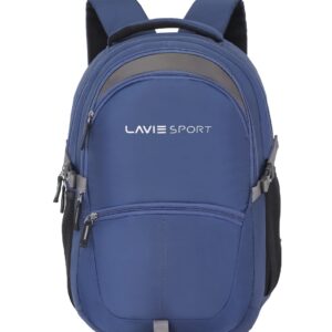 Lavie Sport Laptop backpack 29 litres Casual Bag with Padded Laptop Sleeve for Men & Women | Rain Cover Backpack for Boys & Girls