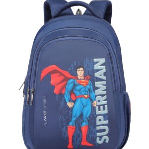 Lavie Sport Superman Ace 26L Casual 17″ Backpack for Boys/Girls (Navy)