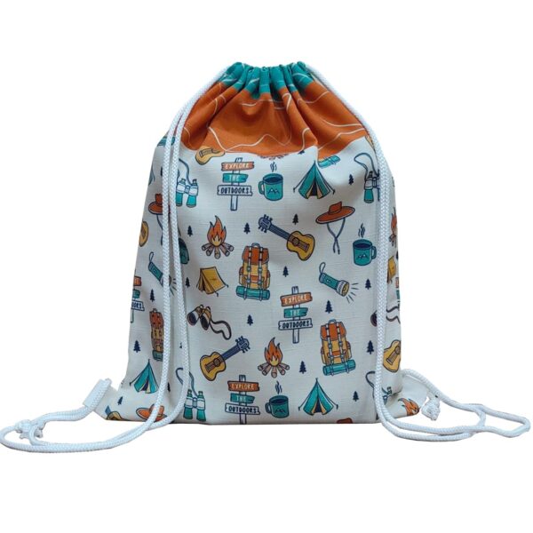 THE POMI Drawstring Bag String Bag for Kids – Sports Sack Travel Pouches for Luggage Rope Backpack Packing Pouch Dori Bags for Girls & Boys Exam Cloth Storage Tuition Basketball Travel