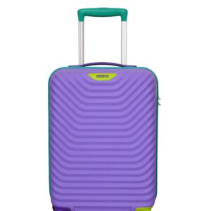 American Tourister Polypropylene Cabin Multi-Color Small 55 Cm Cabin Size Speedwheel Hardside Shell Strolly/Luggage Trolley Bag-Violet Tulip