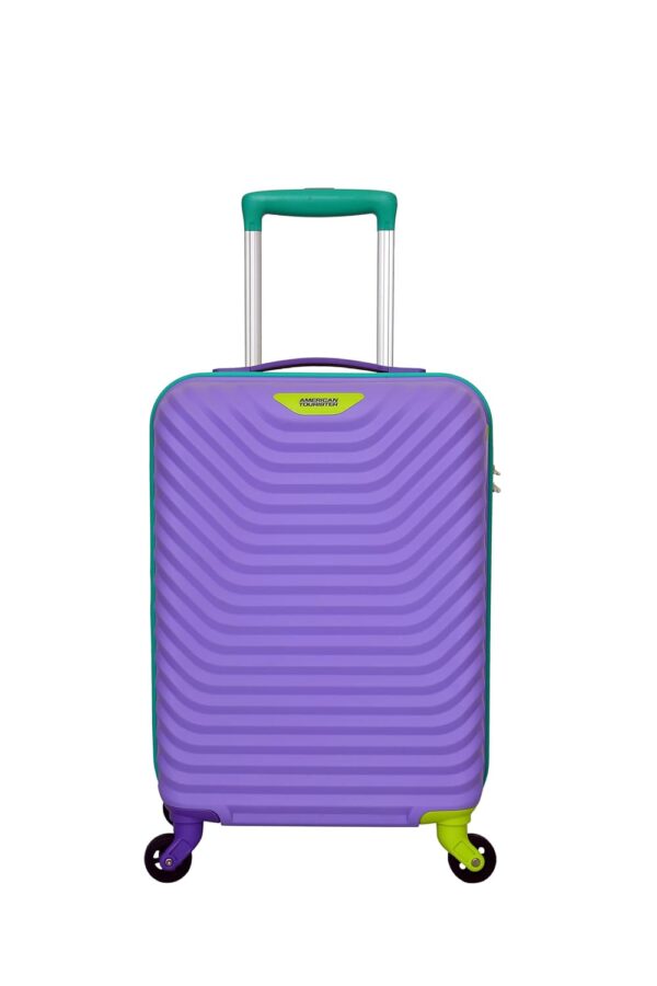 American Tourister Polypropylene Cabin Multi-Color Small 55 Cm Cabin Size Speedwheel Hardside Shell Strolly/Luggage Trolley Bag-Violet Tulip