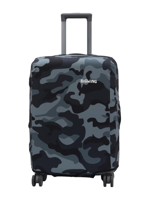 BIGWING Protective Cover in Polyester Fabric with Camouflage Print | Small Size 20′ inch | Hard Luggage Trolley Bag (Fits Only On Fiber – Plastic Trolley Bag)