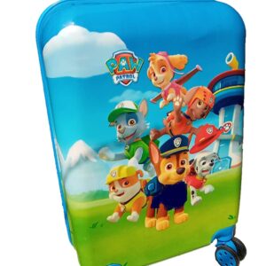 D Paradise Kid’s Hard Case Polycarbonate Cartoon Print 20 Inches Blue Doraemon Paw Patrol Boy’s and Girl’s Suitcase Trolley Bag for Kid’s Travel