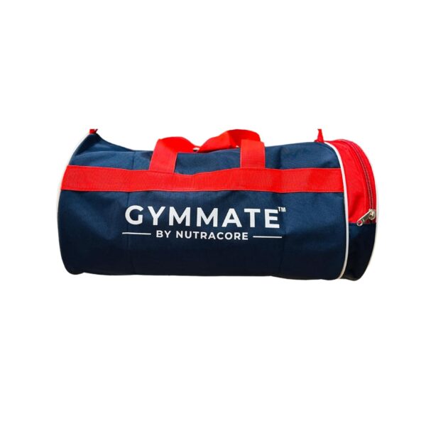 Gymmate Premium Polyester 50cm Gym Bag with Separate Compartment, Shoulder Bag, Sports Bags for Men & Women, Blue