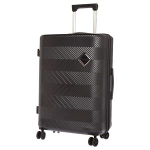 American Tourister Large Check-In Luggage 78 Cm Polycarbonate Hard 4 Spinner Bayview Suitcase (Black)