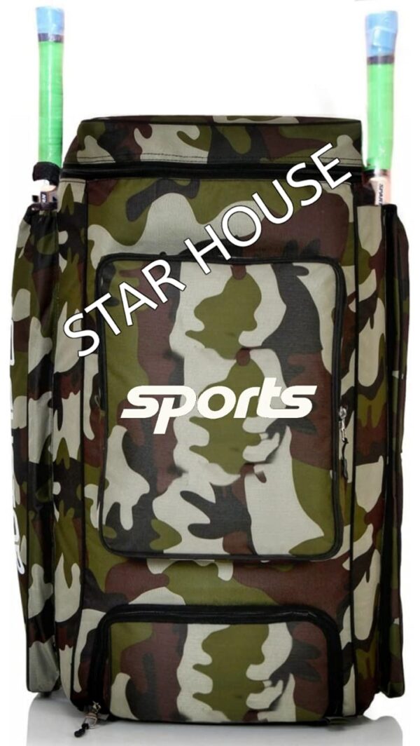 STAR HOUSE Cricket Kit Bag Sports with Unique Unique Style (GREEN ARMY)