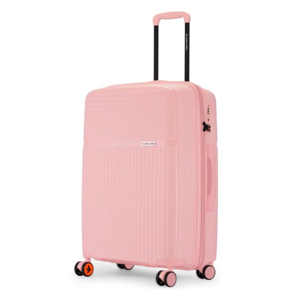 Nasher Miles Krabi Expander and TSA Lock Hard-Sided Polypropylene Check-in Luggage Peach 24 inch |65cm Trolley Bag