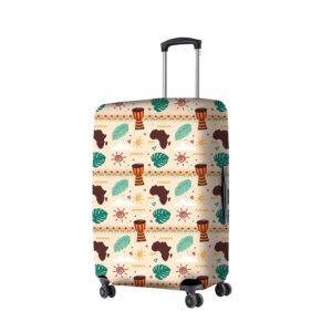 NT CREATION Polyester Fabric Coastal Melody Design Print Small Protective Luggage Cover Without Suitcase – Coastal Melody | Size – 20 in (Fit – 18-22 in Luggage)