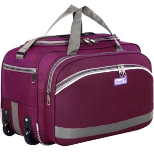 TORRENTO Polyester 55 L Travel Duffel Bags With Wheels Travelling Luggage Duffle Bag Men Women Cabin Size Waterproof, Purple