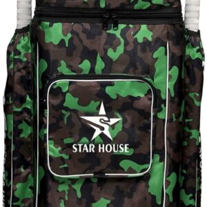 STAR HOUSE SPORTS Cricket Kit Bag Style Backpack87 (Green)