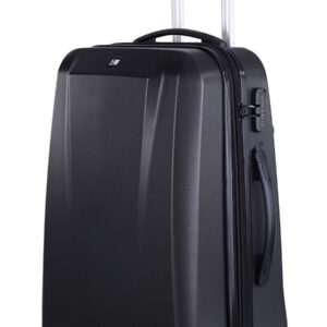 Nasher Miles Canberra Hard-Sided Check-in Luggage Bag Black 28 Inch | 75CM Trolley/Travel/Tourist