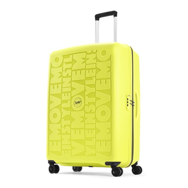 Skybags Play Check-in 76 cm (Large) 8 Wheels Trolley Bags for Travel, Hard Case Lightweight Bag with TSA Lock, Tough Suitcase for Travel (Lime Green)