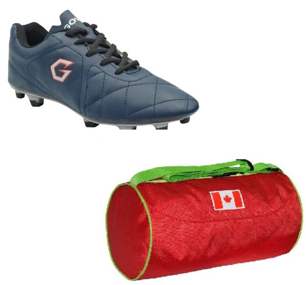 Charged Sports Bag Toronto Large Red with Gowin Football Shoe Mercury Navy New Size-2