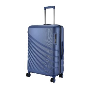 SAFARI SELECT POLARIS PRO 66cm Check-in Trolley Bag Hard Case Polycarbonate 8 Wheels with 360 Degree Rotation Recessed TSA Lock Anti-Theft Zipper Trolley Bags for Travel Suitcase for Travel Titan Blue