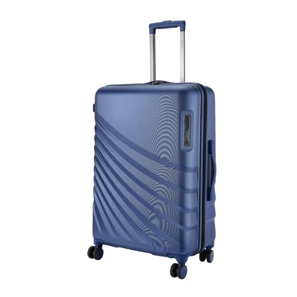 SAFARI SELECT POLARIS PRO 66cm Check-in Trolley Bag Hard Case Polycarbonate 8 Wheels with 360 Degree Rotation Recessed TSA Lock Anti-Theft Zipper Trolley Bags for Travel Suitcase for Travel Titan Blue