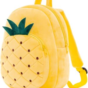 blue tree Cute Kids Backpack Toddler Bag Plush Animal Cartoon Mini Travel Bag for Baby Girl Boy 1-5 Years (small, Pineapple, Pineapple)