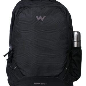 Wildcraft Alpha Casual Standard Backpack With 3 Compartments 45L (12956) (Black) (Large Size)